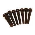 Roosebeck Bridge & End Pin Set (6+1) Ebony
