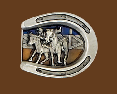 Horseshoe Belt Buckle 3 x 2-1/4