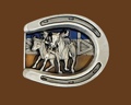 Horseshoe Belt Buckle 3 x 2-1/4