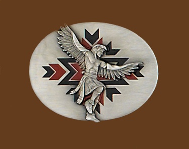 Indian Dancer Belt Buckle 3-1/4 x 2-1/2
