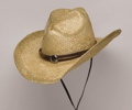 TEA STAINED Raffia Straw Hat 