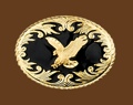 Buckle/Gold Eagle on Black 3-1/2 x 2-3/4