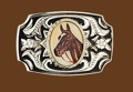 Horsehead Belt Buckle 3-1/2 x 2-3/8