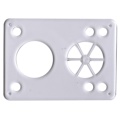 Riot Gear Vibra Soft Risers 6 Hole 1/8 in. Clear  Ea.