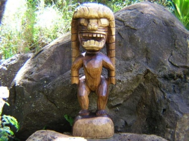 GOD OF KING KAMEHAMEHA 24 HAND CARVED ? KUKA'ILIMOKU