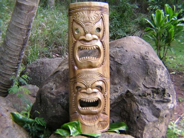 Double Headed Mask 39 Acacia Wood Love Prosperity