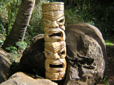 Double Headed Mask 39 Acacia Wood Love Prosperity