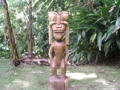 TIKI KU BISHOP MUSEUM 48 NATURAL ACACIA MADE IN HAWAII