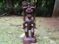 TIKI KU BISHOP MUSEUM 24 STAINED ACACIA MADE IN HAWAII