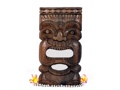 CARVED TIKI MASK 18 BROWN HAWAIIAN TRADITION