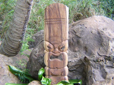 KU TIKI MASK 36 HAND CARVED MASKS IN HAWAII