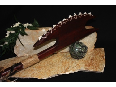 Hawaiian Axe Machete 23 W Shark Teeth