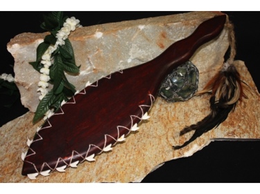 Hawaiian Weapon 19 Tear Drop Design Polynesian Art