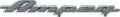 Logo Ampeg Script Brushed Metal