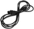 Cord Power 18 AWG 3 Conductor Detachable Black 12 