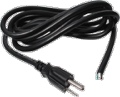 Cord Power 16 AWG 3 Conductor Black 8 