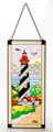 17.5 Inch x 7.5 Inch St. Augustine Stain Glass Lighthouse Decor