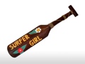 SURFER GIRL HANGING PADDLE 32 ROXY SURF DECOR