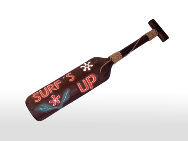 SURF'S UP HANGING PADDLE 32 SURF DECOR