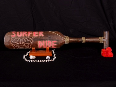 Surfer Dude Hanging Paddle 32 Surf Decor