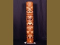 TRIPLE TIKI MASK W MAORI TONGUE 40 TROPICAL decor