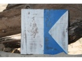 A Nautical Rustic Flag 8' X 8' Wood Panel Nautical Decor