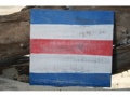 C NAUTICAL RUSTIC FLAG 8' X 8' WOOD PANEL NAUTICAL decor