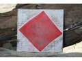 F NAUTICAL RUSTIC FLAG 8' X 8' WOOD PANEL NAUTICAL decor