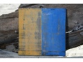 K NAUTICAL RUSTIC FLAG 8' X 8' WOOD PANEL NAUTICAL decor