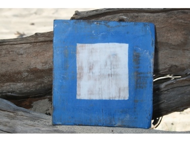 P NAUTICAL RUSTIC FLAG 8' X 8' WOOD PANEL NAUTICAL decor