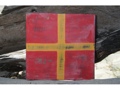R NAUTICAL RUSTIC FLAG 8' X 8' WOOD PANEL NAUTICAL decor