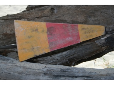 0 NAUTICAL NUMERIC FLAG 12 WOOD PANEL NAUTICAL decor