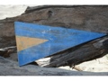 1St Nautical Numeric Flag 12 Wood Panel Nautical Decor