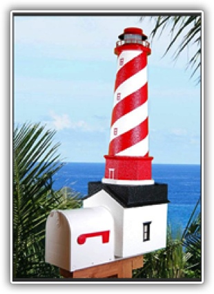 White Shoal Lighthouse Mailboxes
