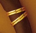 Gold Ring Scarf Slide z