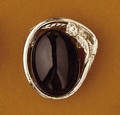 Scarf Slide Black Stone