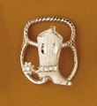 Scarf Slide/Boot/Silver