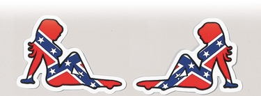 Rebel Girl Bumper stickers (1 dz = 12/left &12/right)