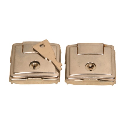 Banjira Sitar Hard Case Latches (2) Silver