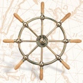 30 inch Brass Nautical Ship Wheel