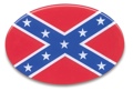 Trailer Hitch Cover - Rebel Flag 3 1/2 x 5