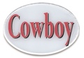 Trailer Hitch Cover - Cowboy 3 1/2 x 5