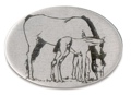 Trailer Hitch Cover - Horse with Colt