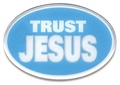 Trailer Hitch Cover - Trust Jesus 3 1/2 x 5 z