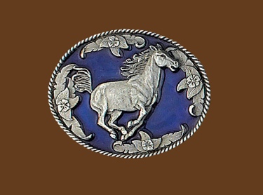 Running Horse Belt Buckle 3 x 2-1/2