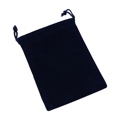 Mid-East Velvet Bag With Draw String Blue