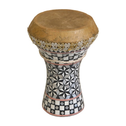 Mid-East Mosaic Wooden Doumbek Small