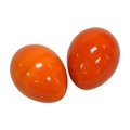 Dobani Egg Shakers Wooden Pair Orange