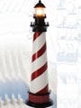 42 Inch Mini Cape Hatters With Light Red Stripes Lighthouse Decor