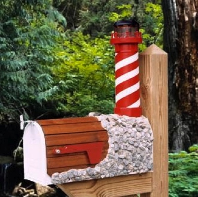 White Shoal Lighthouse Mailboxes
